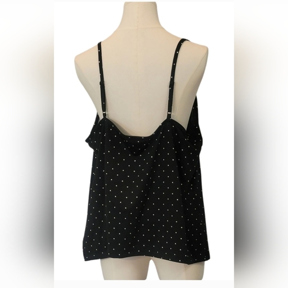 Lane Bryant Black and White Polka Dot Camisole - Picture 2 of 3